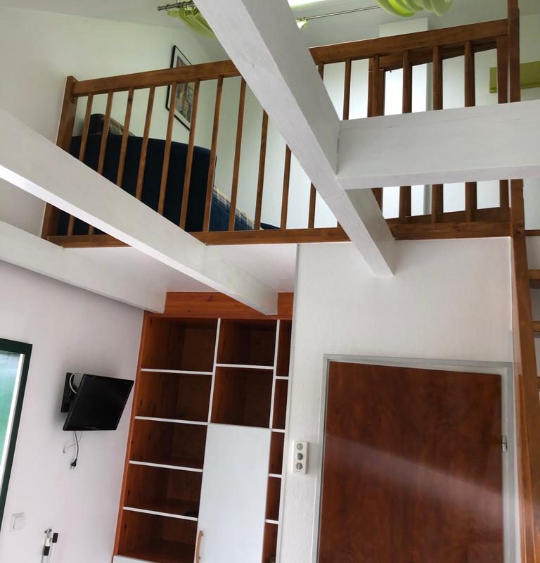 Pokój dwuosobowy z balkonem i antresolą